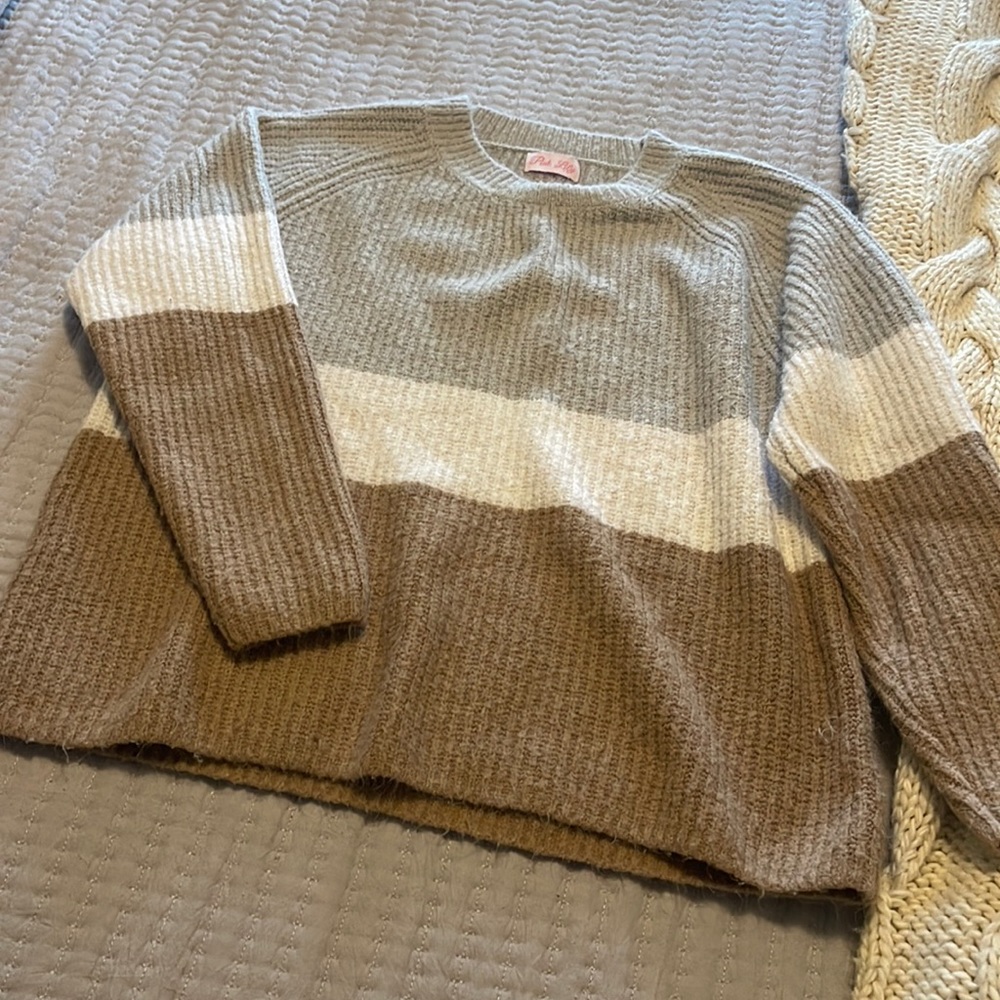 Pink lily sweater oversized